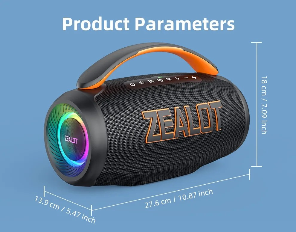 Faro Zealot P12 60w Potente Para Fiestas Al Aire Libre Rgb