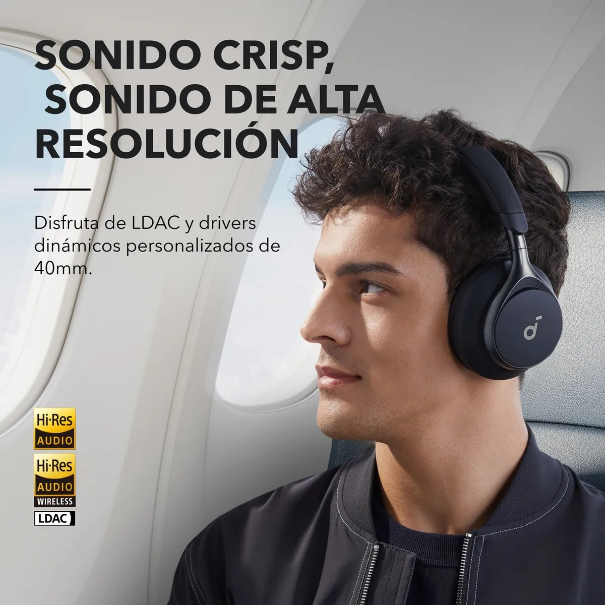 Audífonos soundcore Space One, Inalámbricos
