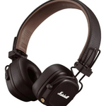 Auriculares gamer inalámbricos Marshall Major III marrón con luz LED