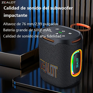 Altavoz Bluetooth Zealot S122 Color Negro