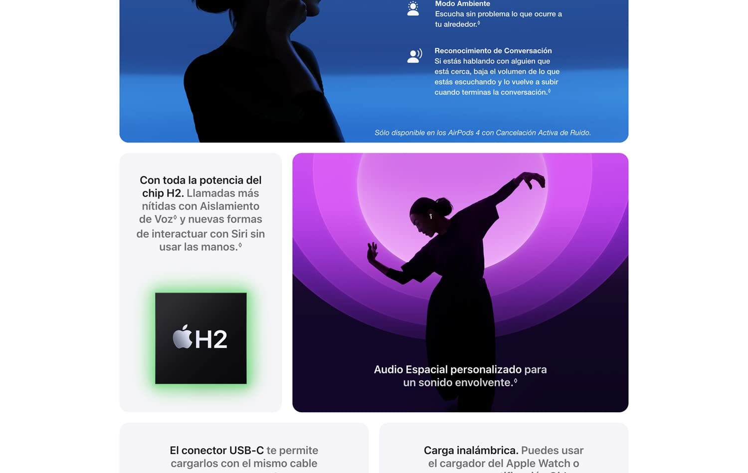 AirPods 4ta Generacion con cancelacion de ruido