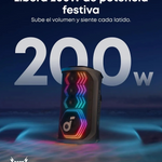 Bocina Soundcore Rave 3s, Sonido potente de 200W