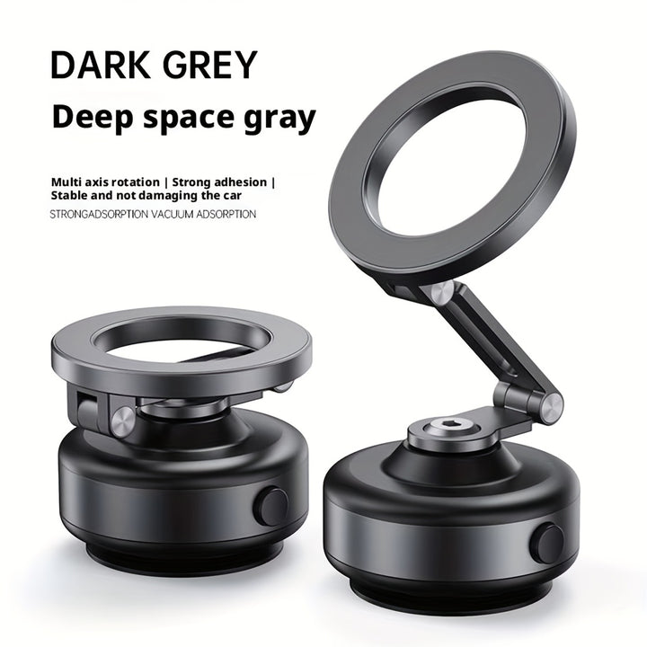 A Rotatable Car Suction Cup Phone Holder That Is Retractable, Foldable, And Features a 360° Rotating Magnetic Phone Mount. This Electric Suction Cup Magnetic Phone Holder Is Compatible with All Phones, Suitable for Iphone An