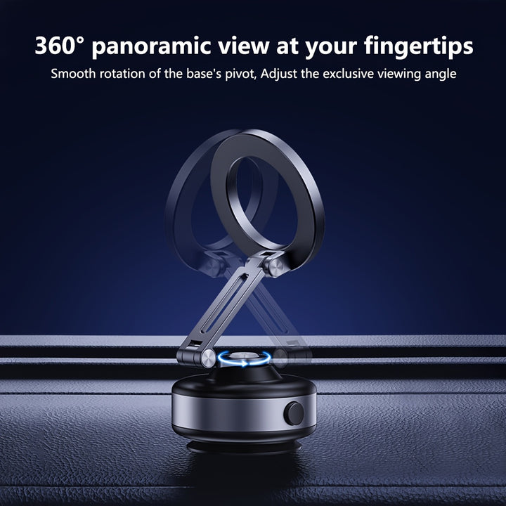 A Rotatable Car Suction Cup Phone Holder That Is Retractable, Foldable, And Features a 360° Rotating Magnetic Phone Mount. This Electric Suction Cup Magnetic Phone Holder Is Compatible with All Phones, Suitable for Iphone An