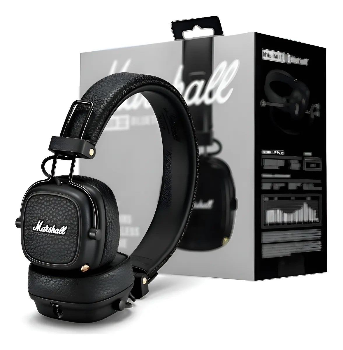 Auriculares gamer inalámbricos Marshall Major III marrón con luz LED