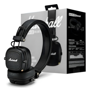 Auriculares gamer inalámbricos Marshall Major III marrón con luz LED
