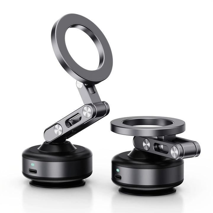 A Rotatable Car Suction Cup Phone Holder That Is Retractable, Foldable, And Features a 360° Rotating Magnetic Phone Mount. This Electric Suction Cup Magnetic Phone Holder Is Compatible with All Phones, Suitable for Iphone An