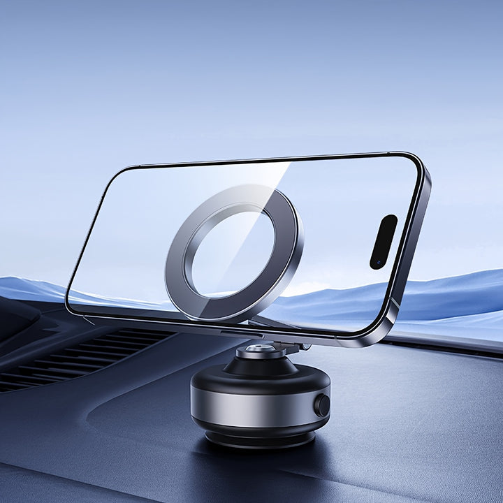 A Rotatable Car Suction Cup Phone Holder That Is Retractable, Foldable, And Features a 360° Rotating Magnetic Phone Mount. This Electric Suction Cup Magnetic Phone Holder Is Compatible with All Phones, Suitable for Iphone An
