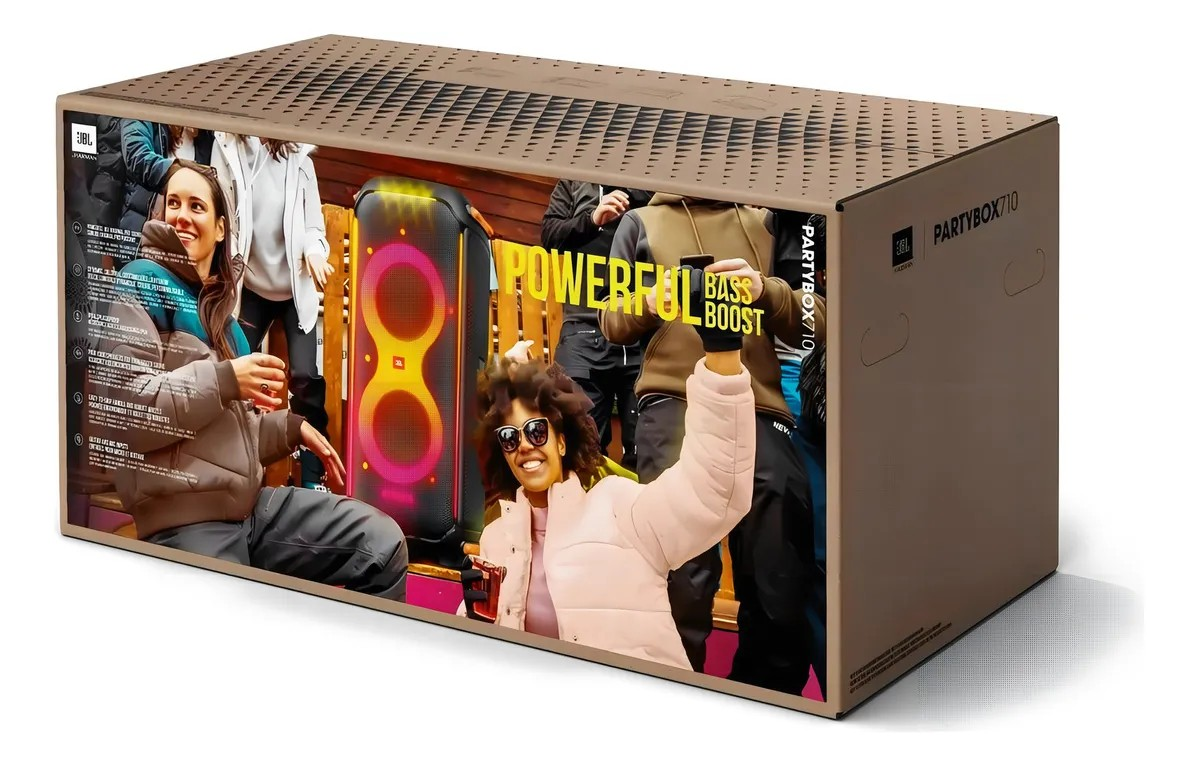 Jbl Partybox 710 Luces Integradas Y Graves Extraprofundos Color Negro