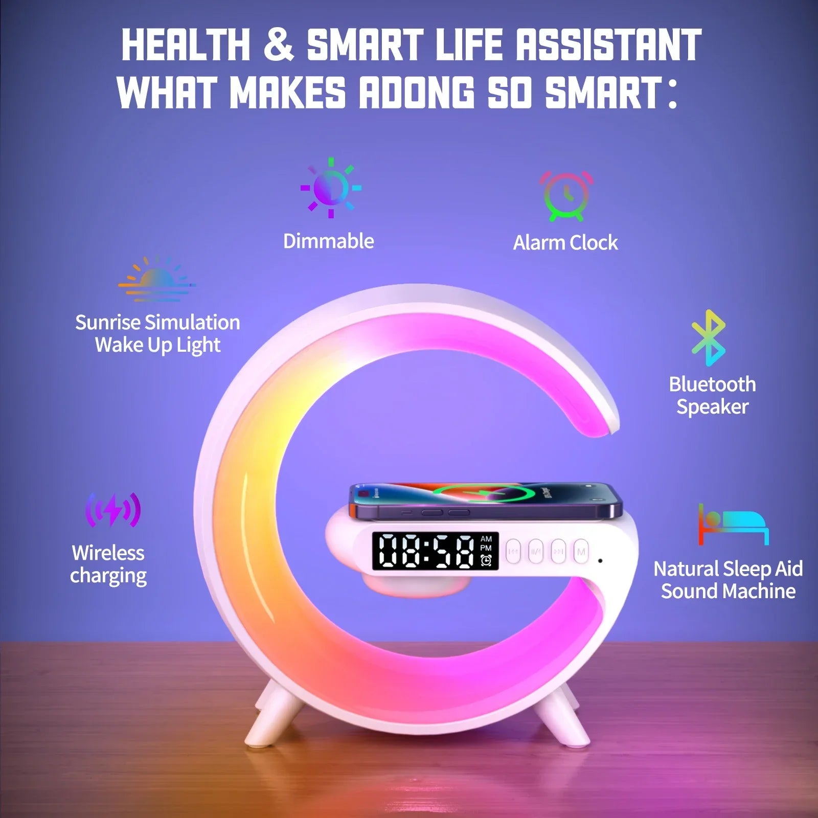 Smart Wake LED Up Light RGB: Ilumina y Anima Tu Espacio