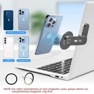 Soporte Magnético Plegable para Teléfono en Laptop