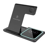 Cargador Inalámbrico Plegable 3 en 1 de Escritorio