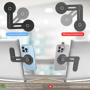 Soporte Magnético Plegable para Teléfono en Laptop