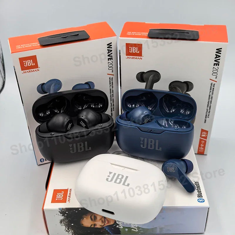 JBL Wave 200TWS: Libertad Inalámbrica con Sonido JBL Deep Bass