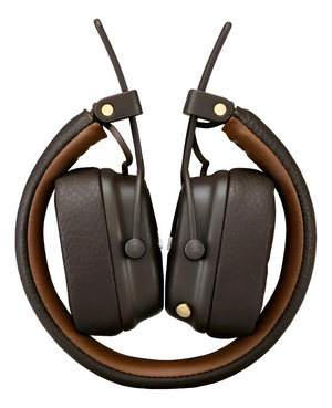 Auriculares gamer inalámbricos Marshall Major III marrón con luz LED