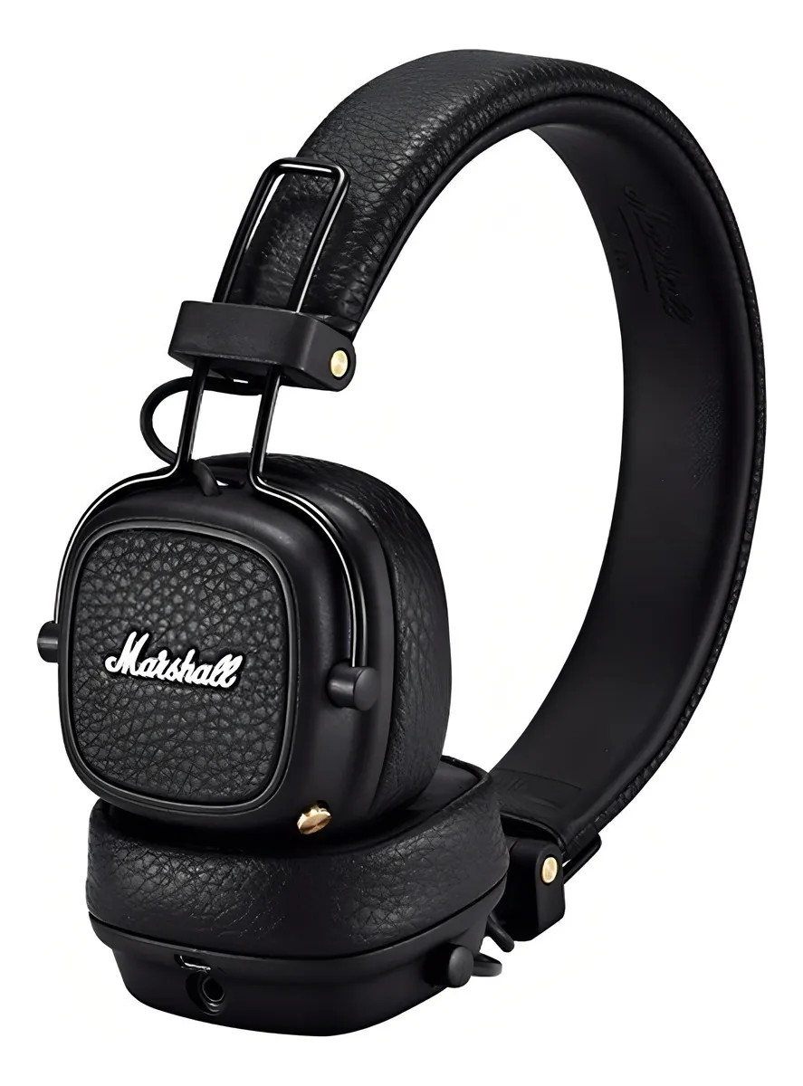 Auriculares gamer inalámbricos Marshall Major III marrón con luz LED