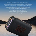 Bocina Bluetooth Zealot S85 50w Luz Rgb Usb Ipx6 Subwoofer