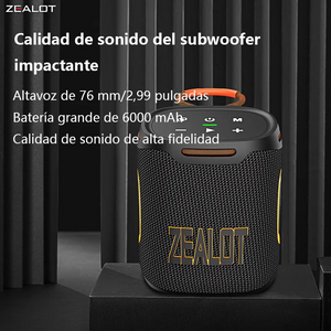 Altavoz Bluetooth Zealot S122 Color Negro