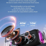 Bocina Bluetooth Zealot S85 50w Luz Rgb Usb Ipx6 Subwoofer