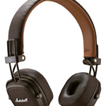 Auriculares gamer inalámbricos Marshall Major III marrón con luz LED