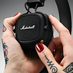 Auriculares gamer inalámbricos Marshall Major III marrón con luz LED