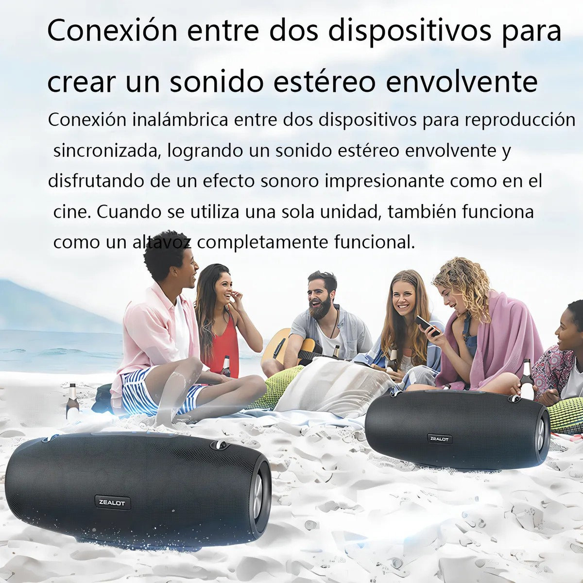 Parlante Bluetooth Zealot S67 de 75w