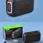 Bocina Bluetooth Zealot S85 50w Luz Rgb Usb Ipx6 Subwoofer