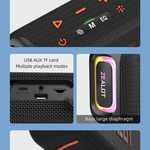 Bocina Bluetooth Zealot S85 50w Luz Rgb Usb Ipx6 Subwoofer