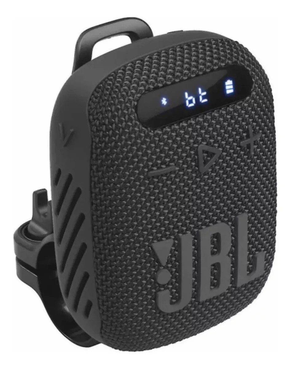 Bocina JBL Home WIND 3 portátil con bluetooth waterproof negra