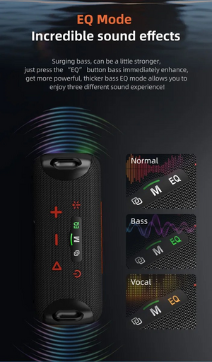 Bocina Bluetooth Zealot S85 50w Luz Rgb Usb Ipx6 Subwoofer