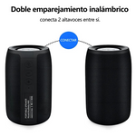 Bocina Zealot S32 portátil con bluetooth y wifi waterproof negra