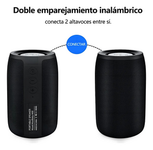 Bocina Zealot S32 portátil con bluetooth y wifi waterproof negra