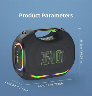 Bocina Bluetooth Portátil Zealot Ze21 250w Alta Potencia