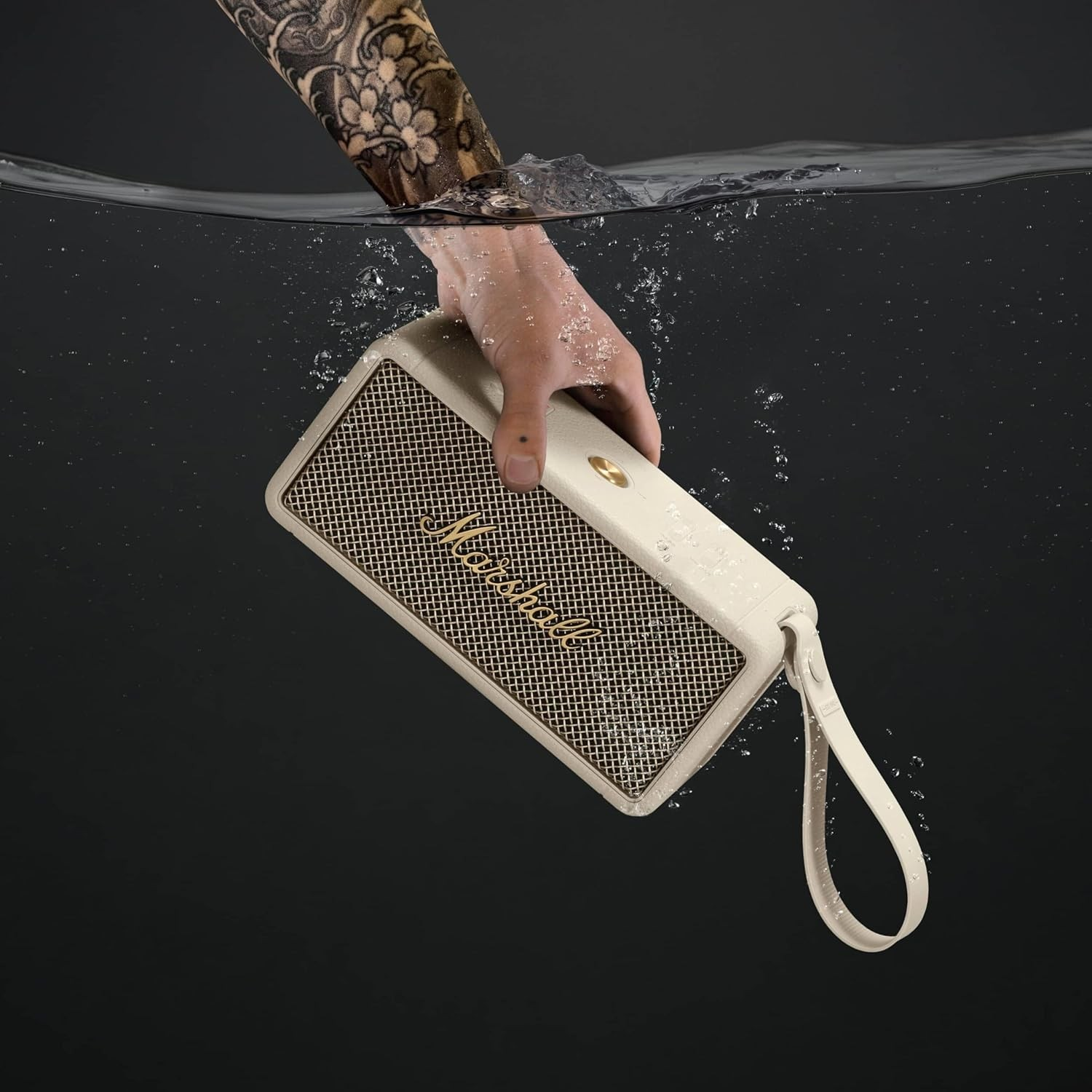 Marshall Middleton Bocina Portátil Bluetooth - Negro/Latón