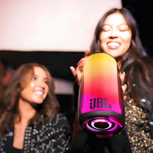 Bocina JBL Pulse 5 portátil con bluetooth waterproof negra