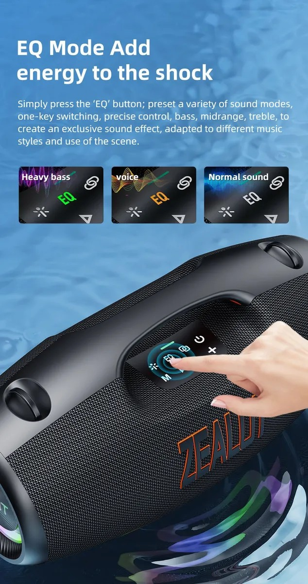 Bocina Bluetooth Zealot S89 250w Subwoofer Ip6 Powerbank Tws