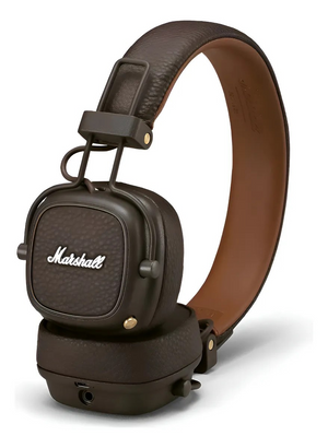 Auriculares gamer inalámbricos Marshall Major III marrón con luz LED
