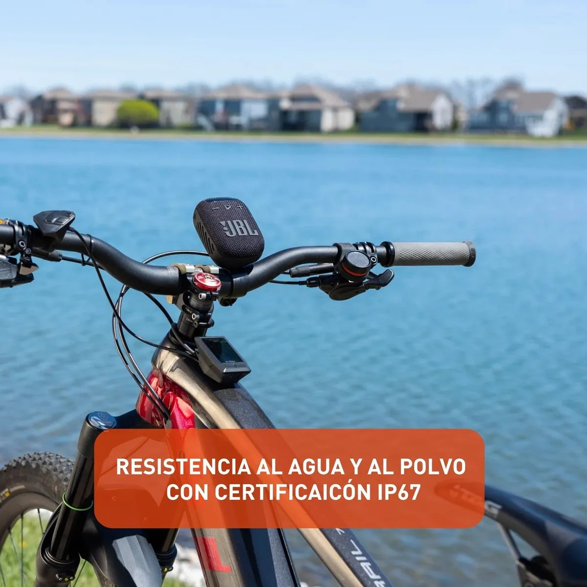 Bocina JBL Home WIND 3 portátil con bluetooth waterproof negra